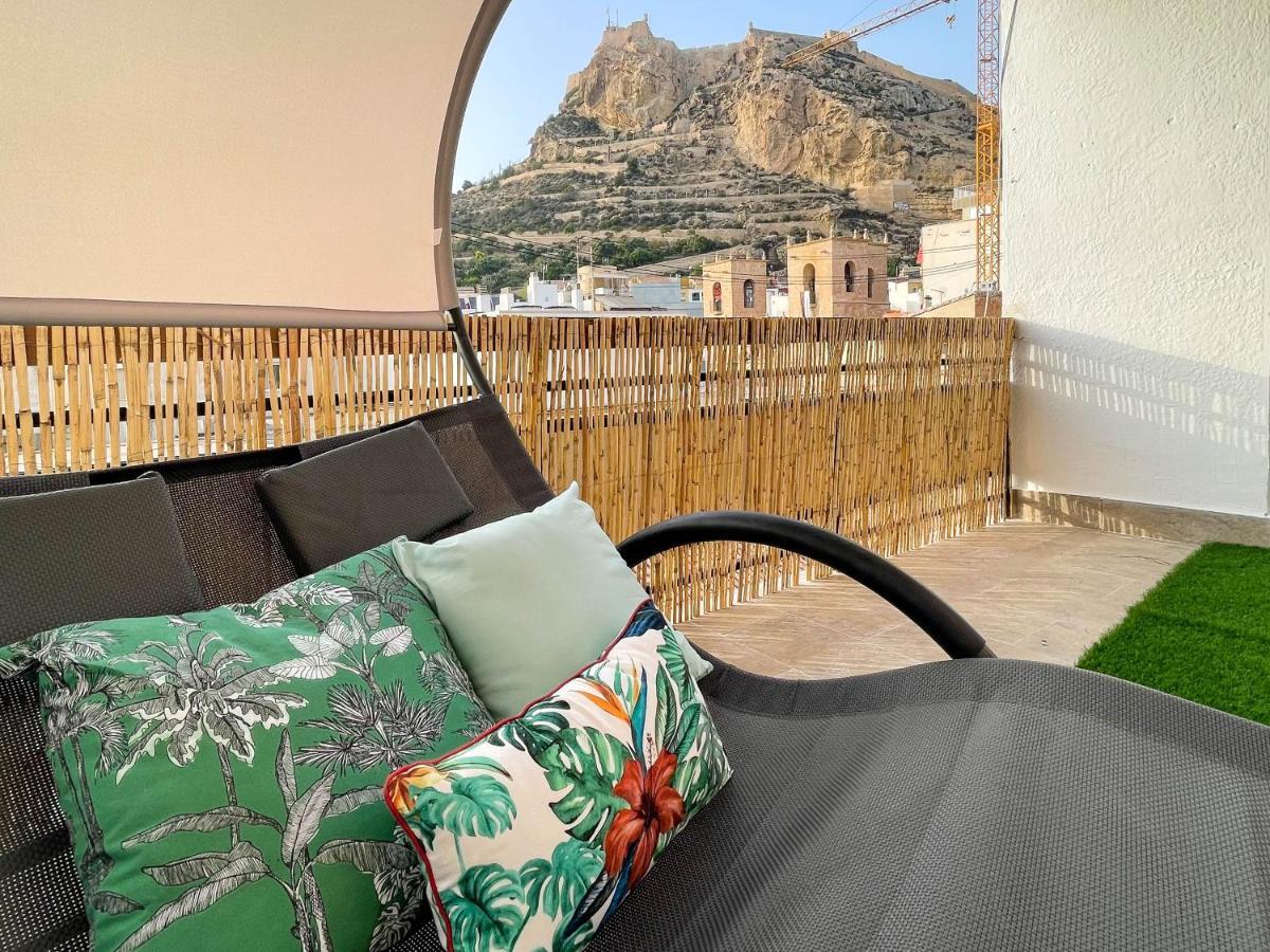 La Terraza. Vistas Al Castillo A 1 Min. De La Playa Alicante Zewnętrze zdjęcie