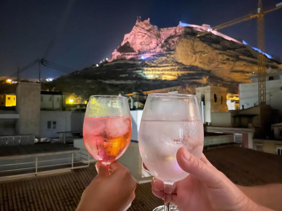 La Terraza. Vistas Al Castillo A 1 Min. De La Playa Alicante Zewnętrze zdjęcie